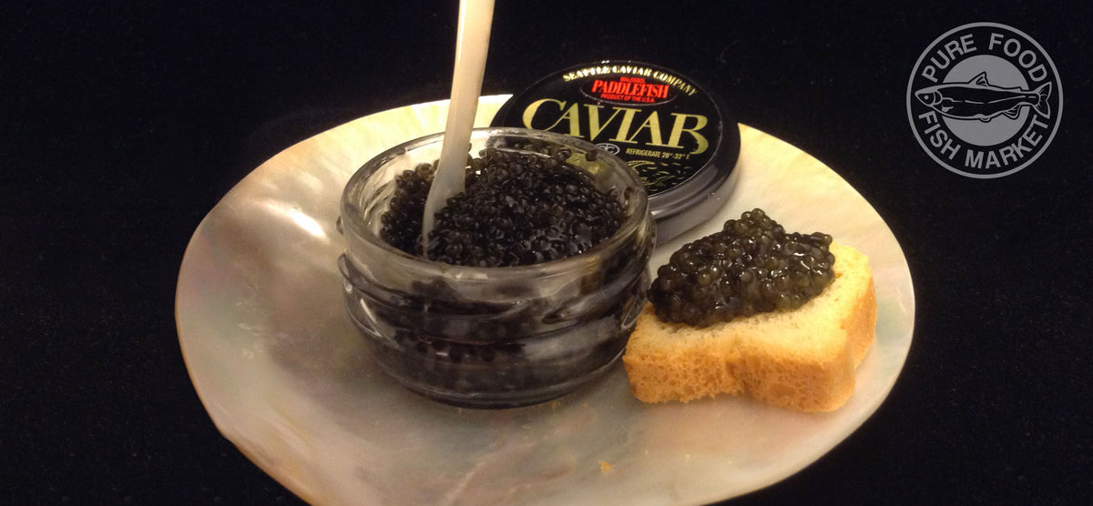 Buy Paddlefish Caviar (2 oz) Online – Pure Food Fish Market
