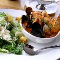 Roasted Halibut with Shellfish Cioppino