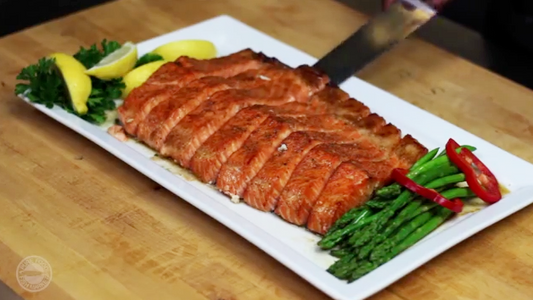 Baked Whole King Salmon Fillet