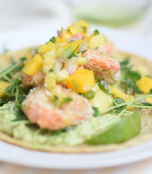 Coconut Shrimp Tacos