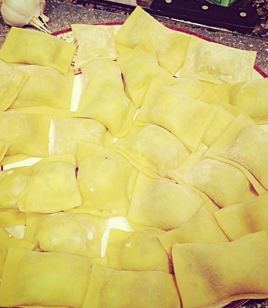 Seafood Agnolotti with Sound Spirits Vodka Sauce