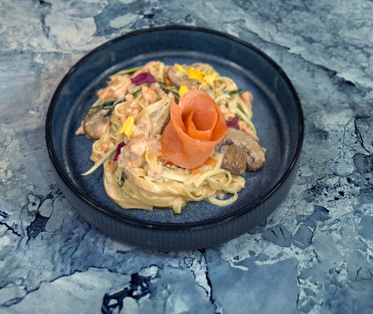 Smoked Salmon Alfredo Linguine