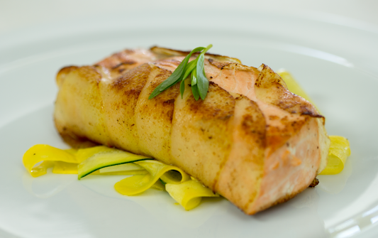 Salmon with Scalloped Potato