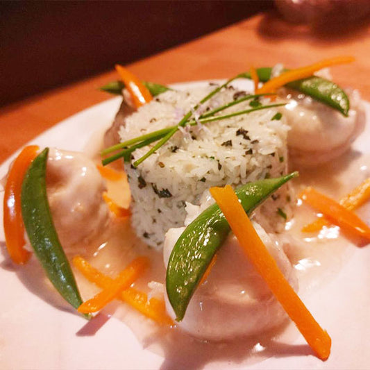 Thai Basil Rice Sweet n Sour Catfish