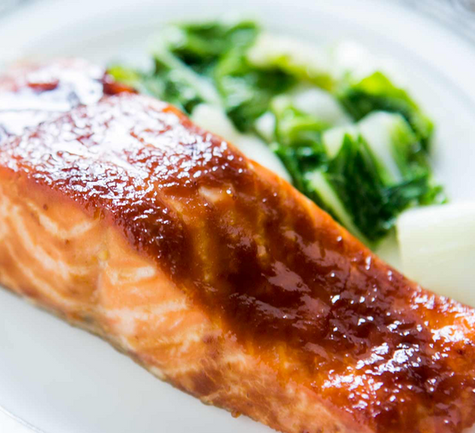 Wild Salmon and Winter Root Vegetables in Miso Broth