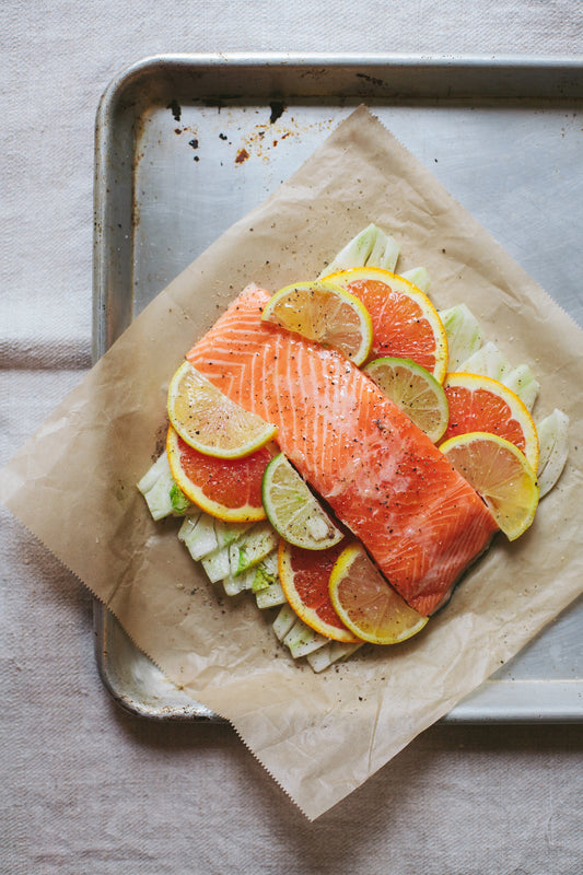 Slow Roasted Citrus Salmon