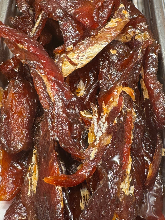 Teriyaki Smoked Salmon Jerky