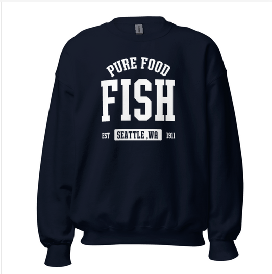 Limited Edition Varsity Pure Food Fish Sweatshirt