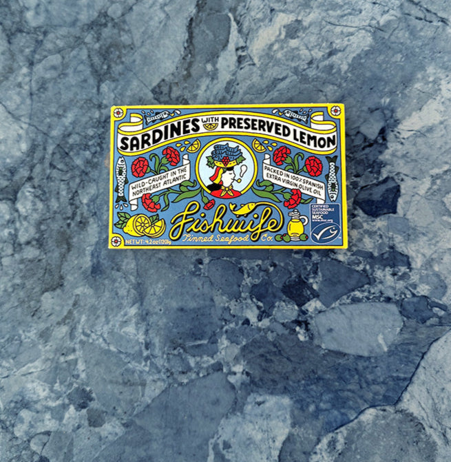 Fishwife Sardines with Preserved Lemon