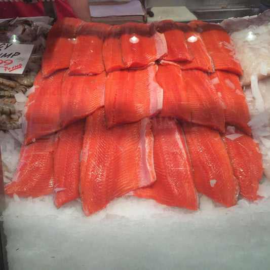 Fresh Bristol Bay Alaskan Sockeye Salmon Fillet